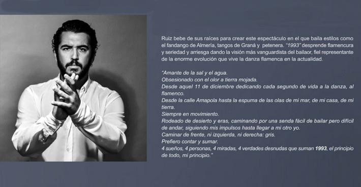 El viernes 26 de octubre, gran espectculo Flamenco de la Compaa de Julio Ruiz 1993